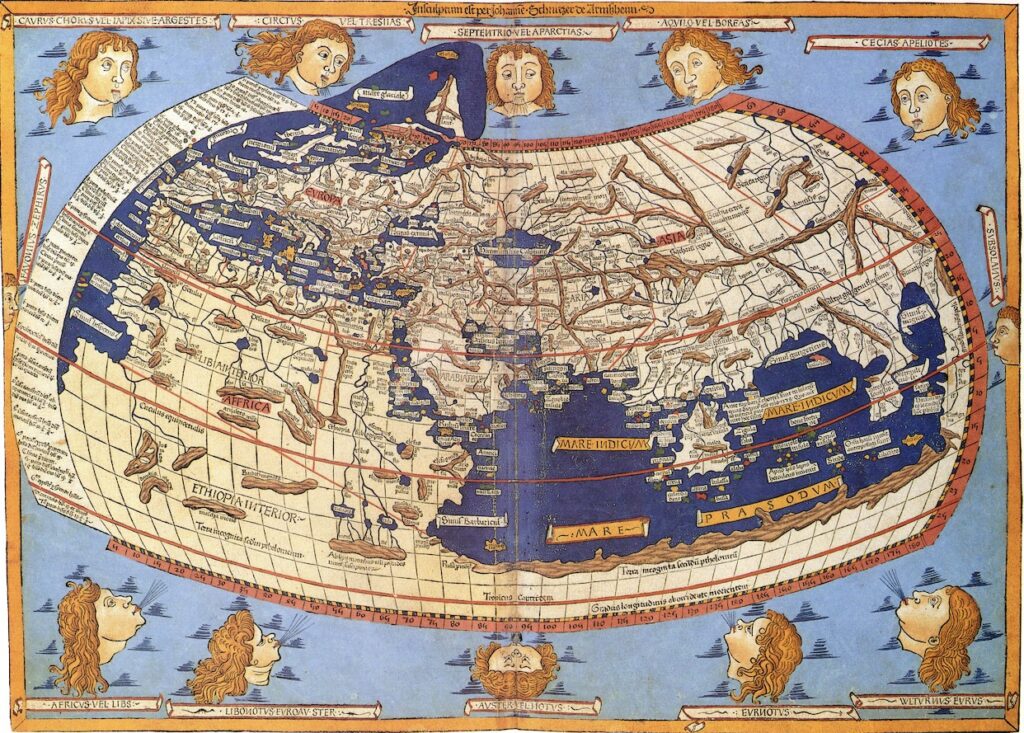 Mapa Mundo - Cláudio Ptolemeu