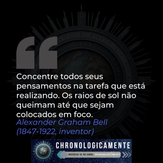 🔭 Quer explorar mais a história e as ideias dos grandes gênios?
📖 Acesse chronologicamente.com para ler artigos completos.
🎥 Siga no TikTok e Instagram @chronologicamente para curiosidades rápidas.
▶️ Inscreva-se no YouTube – @Chronologicamente e mergulhe em vídeos completos sobre ciência e história!
#frasespensadores #sabedoriaantiga #historiaeinspiracao #reelsdehistoria #descubramaisnochronologicamente #AlexanderGrahamBell